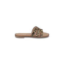 HAMIGAPO mules à imprimé animalier