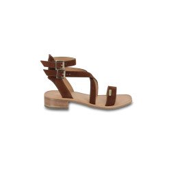 HOCEAN SUEDE sandales à talons et brides chevilles