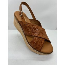 45529 sandales compensées cuir