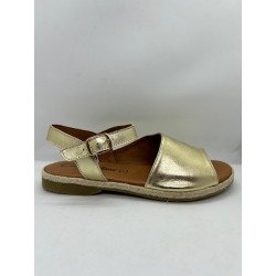 33398 sandales plates en cuir