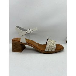 5612 sandales à talons en cuir