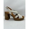 5645 sandales à talons en cuir
