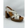 5645 sandales à talons en cuir