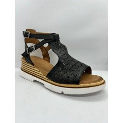 TAMAIGRI  sandales compensées en cuir