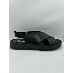 TIERCE sandales cuir élastique