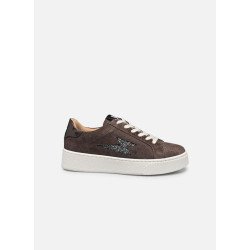 Basket NOËLIE à lacets marron