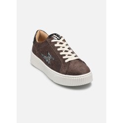 Basket NOËLIE à lacets marron