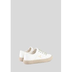 Espadrilles blanches en 100% coton bio