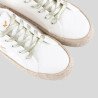 Espadrilles blanches en 100% coton bio