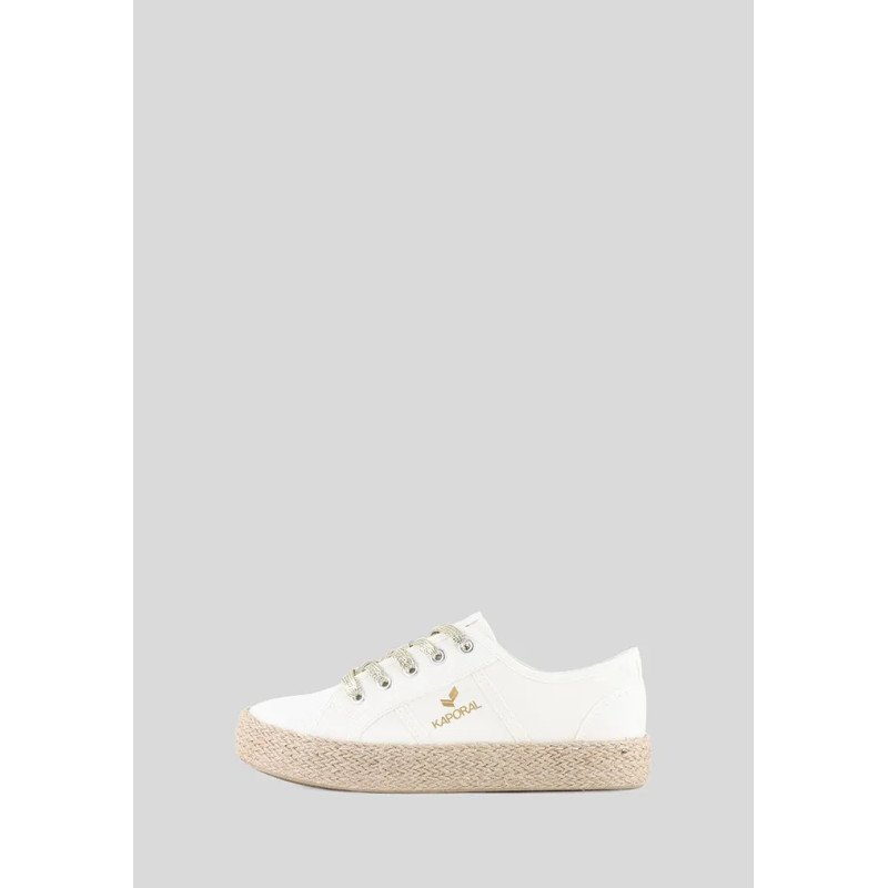 Espadrilles blanches en 100% coton bio
