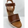 Sandale compensée en cuir Patricia Miller 6783
