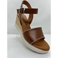 Sandale compensée en cuir Patricia Miller 6783