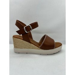 Sandale compensée en cuir Patricia Miller 6783