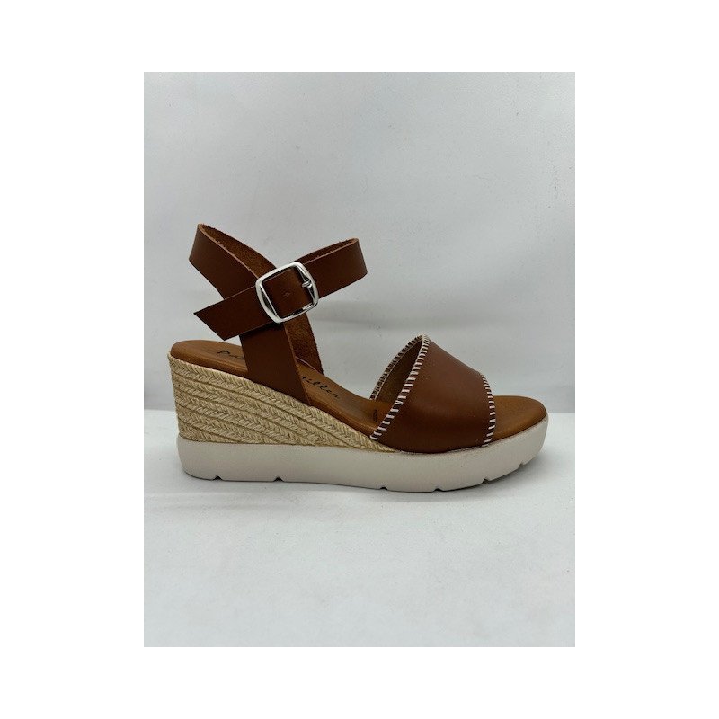 Sandale compensée en cuir Patricia Miller 6783