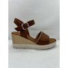 Sandale compensée en cuir Patricia Miller 6783