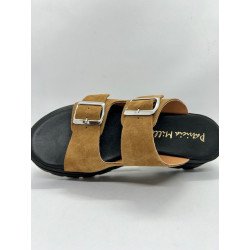 Mules en cuir, 2 boucles ajustables Patricia Miller