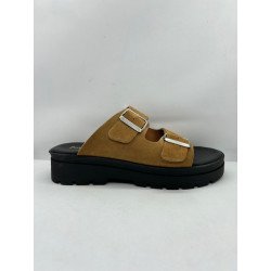 Mules en cuir, 2 boucles ajustables Patricia Miller