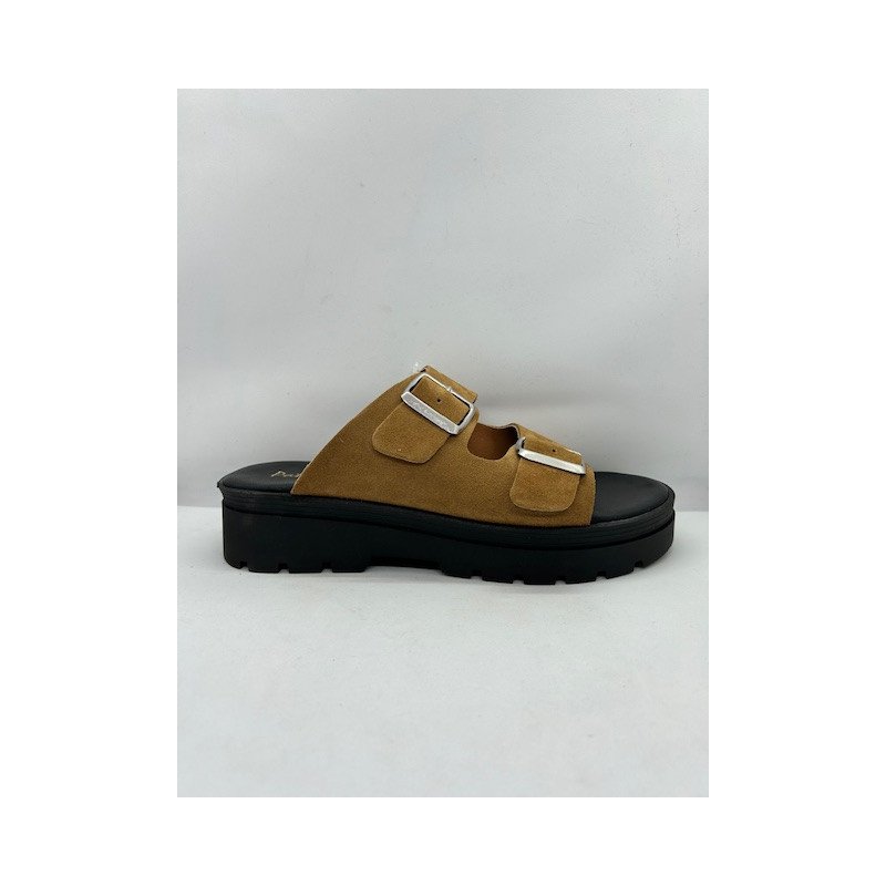 Mules en cuir, 2 boucles ajustables Patricia Miller