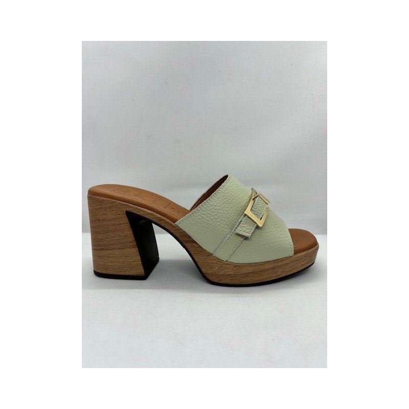 Mules à talon en cuir Ohmysandals 5396