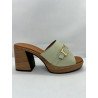 Mules à talon en cuir Ohmysandals 5396