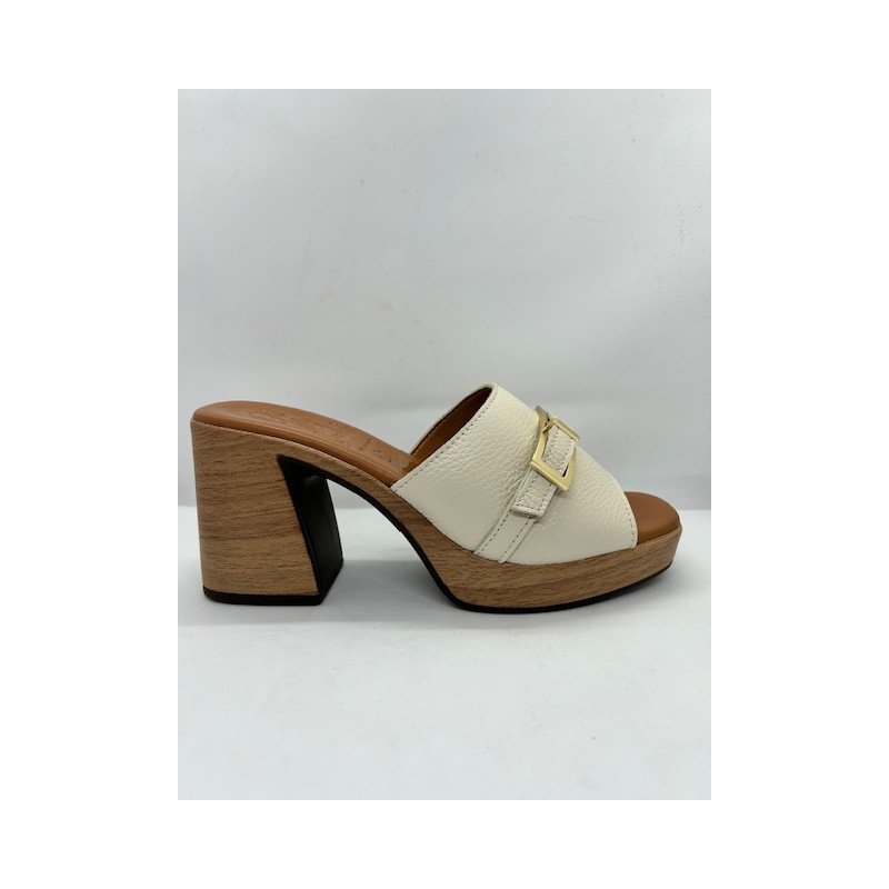 Mules à talon en cuir Ohmysandals 5396