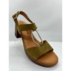 Sandale à talon en cuir 68538