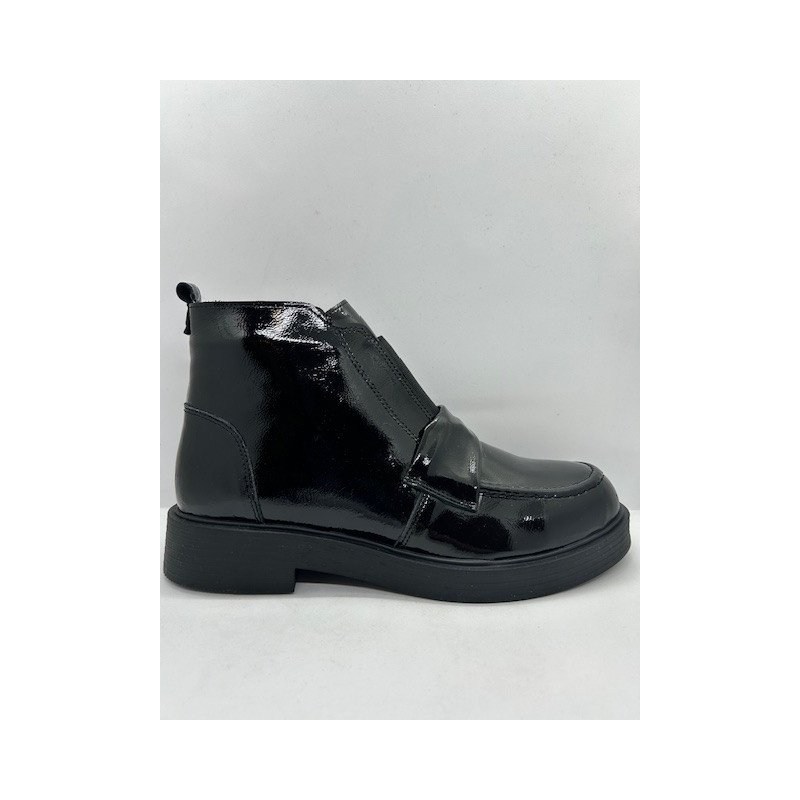 Bottines E/N noir vernis Venezuela