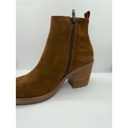 Bottines santiags en cuir
