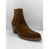 Bottines santiags en cuir
