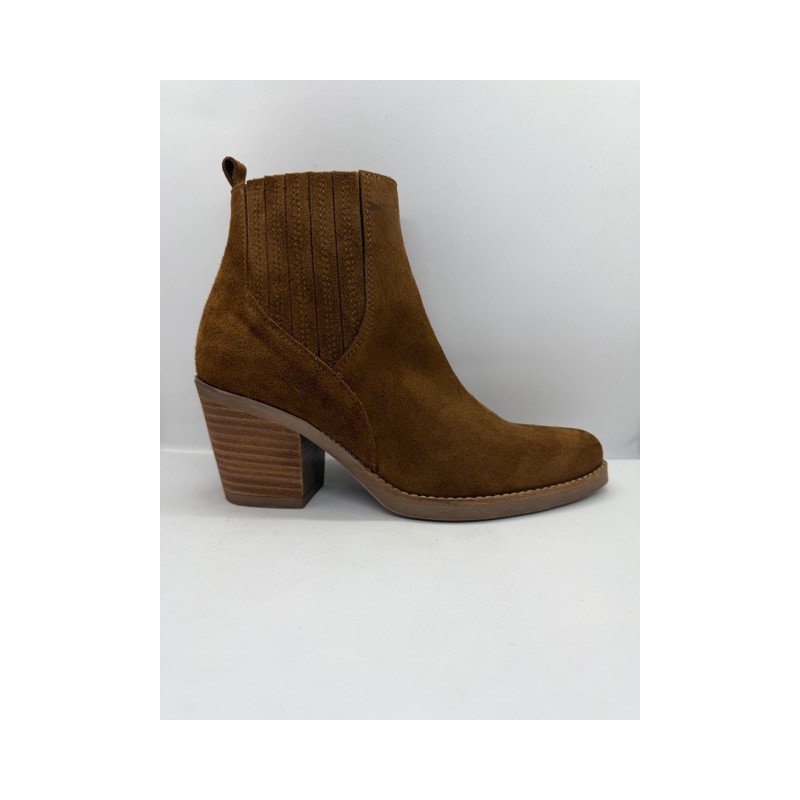 Bottines santiags en cuir
