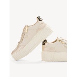 Baskets plateforme avec fermeture éclair