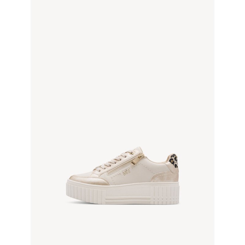 Baskets plateforme avec fermeture éclair