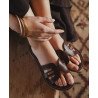 DAMIA mules en cuir