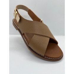 Sandale plate Ohmysandals en cuir