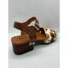 Sandale style sabot motif vache