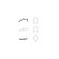 Sandale style sabot motif vache