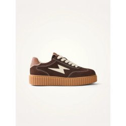 Baskets MAGGIE Emblem Lace chocolat