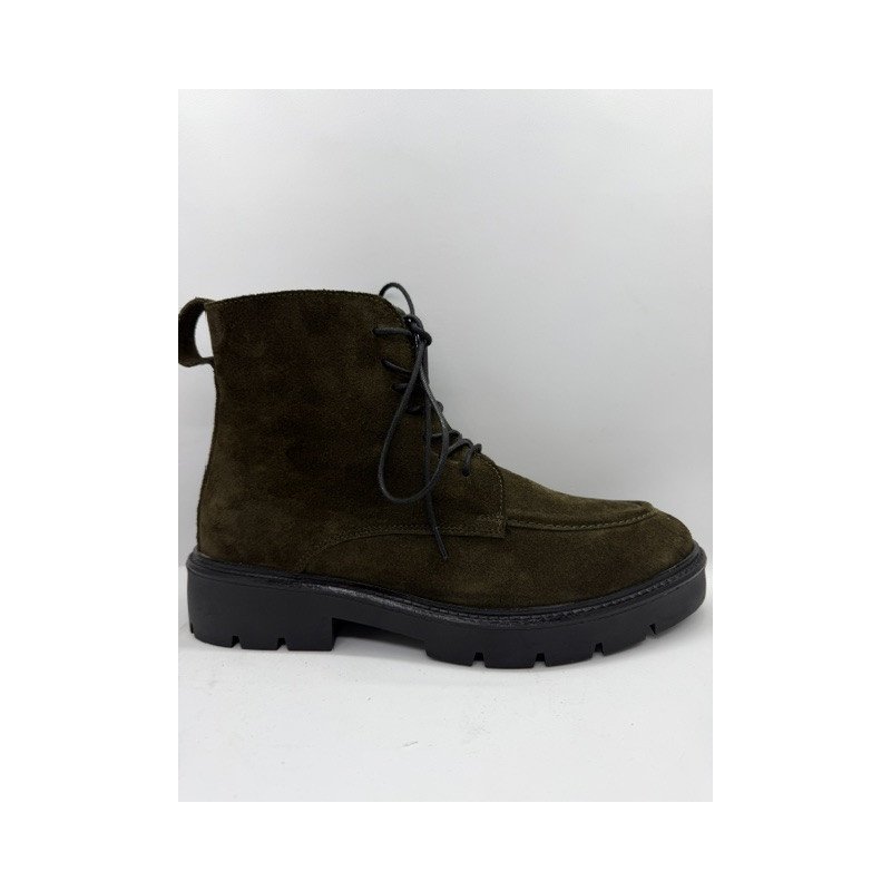 Bottines décontractées lacets et fermeture éclair